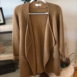 Tan sweater coat